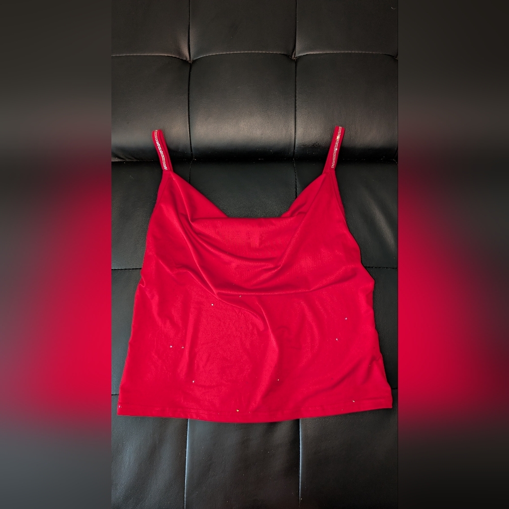 Elegant Red Women's Top